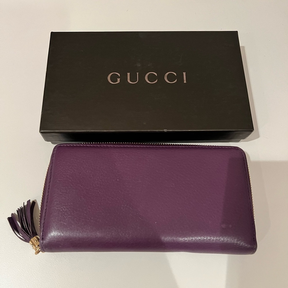 Authentic Gucci Soho GG Leather Continental Zipper Wallet - Picture 3 of 5